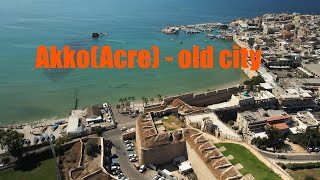 4k video. Israel.  Akko Old City.  Al Jazzar Mosque.Акко - старый город.