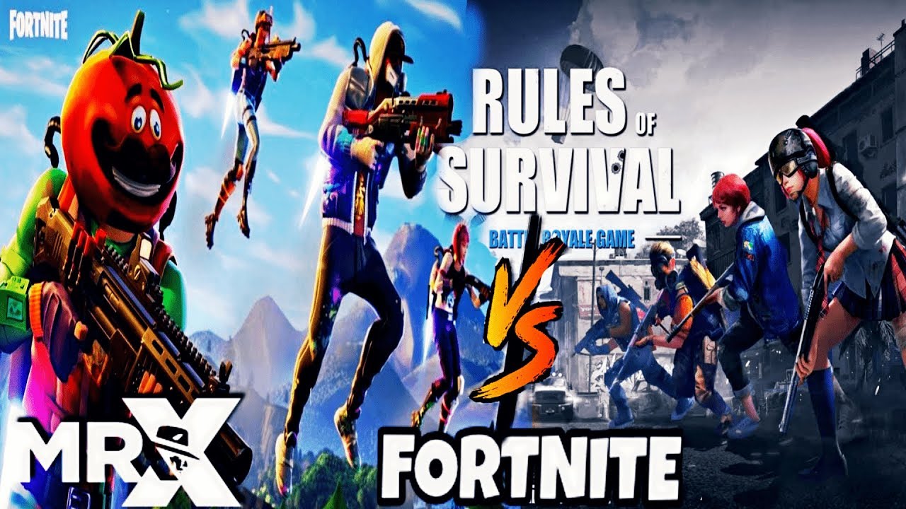 rules of survival vs fortnite rules of survival vs fortnite