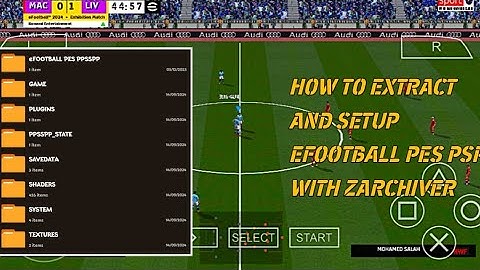 HOW TO EXTRACT EFOOTBALL PES PPSSPP WITH ZARCHIVER FULL TUTORIAL