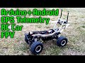 RC car GPS telemetry (arduino + nRF24L01 + android)