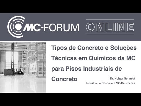 MC-Forum Online - Tipos e Soluções Técnicas Para Pisos Industriais de Concreto, por Holger Schmidt