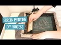 How to screen print t-shirts at home (DIY method) | CharliMarieTV