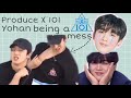 (X1) PRODUCE X 101: Kim Yohan being a mess