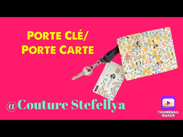 Tuto Porte clé/Porte carte-Couture Stefellya 