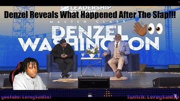 Denzel Washington Reveals the Aftermath of Will Smith’s Slap at the Oscars to T.D. Jakes | reaction