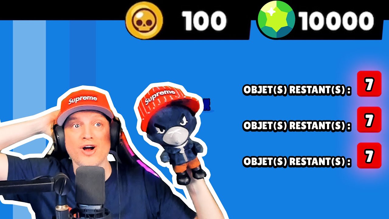 3 X Objets Restants 7 Dans Ce Pack Opening Brawl Stars 10000 Gemmes 2 Legendaires Youtube - romain brawl stars pack opening