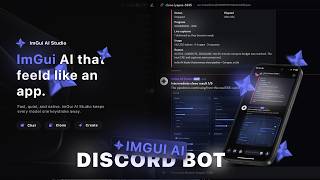 ✳️IMGUI AI STUDIO DISCORD BOT UPDATE | HOW TO CREATE  IMGUI WITHOUT CODING | VIBECODING
