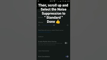 How to change Noise Suppression to Standard in Discord Mobile #roduz #discord #how #howto #noise