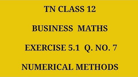 TN 12th Business maths chapter 5 exercise 5.1 question number 7