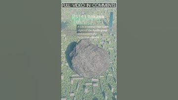 25143 Itokawa asteroid rendered in Blender