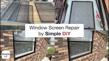 Window Screen Repair by Simple DiY