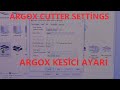 ARGOX X-2000V KESİCİ AYARI - CUTTER SETTİNGS