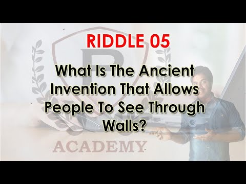 An Ancient Invention | Riddle 05 | Riddles | Purushotam Academy - YouTube