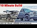 10 Minute Build - Rebuilding a Wrecked 2012 Ram 2500 6.7 Cummins
