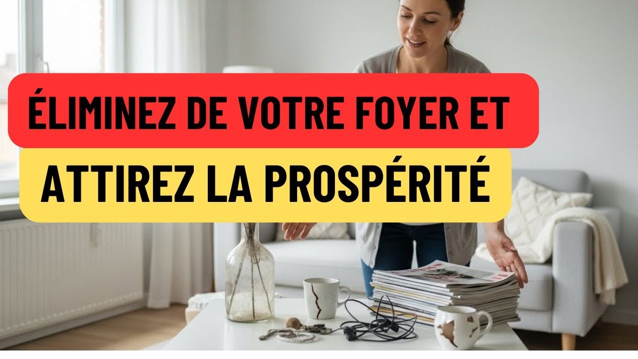 💸 Objets à Retirer de Votre Maison qui Bloquent le Flux d’Argent