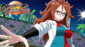 Android 21 Lab Coat - All Combo Challenges (Dragon Ball FighterZ DLC) 4K 60FPS