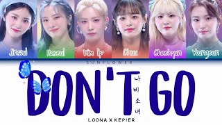[SUB INDO] LOONA X KEP1ER (이달의소녀 케플러)  - 'DON'T GO (나비소녀)'