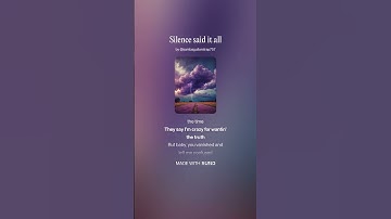 Thumbnail of Silence said it all ( official audio ) : Nishikant Sukare | Reva (AI) | made with #suno #ai  #music