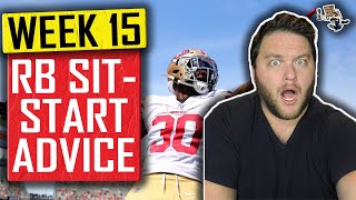 Week 15 Running Back Sit/Start Advice - Fantasy Football 2020