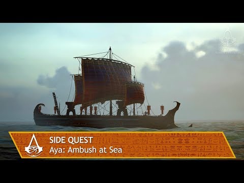 Locating the Ambush at Sea quest in Assassin's Creed: Origins