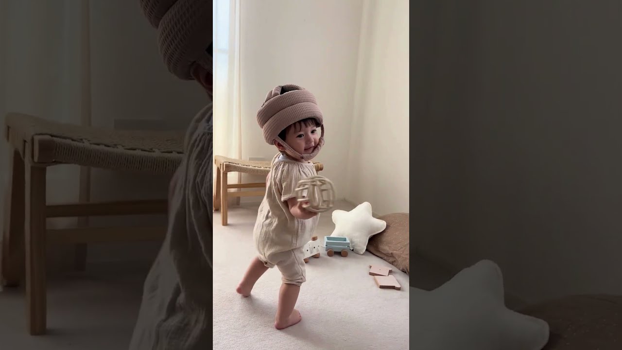 kukka ja puu 赤ちゃんの頭を守る ベビーヘルメット #転倒防止