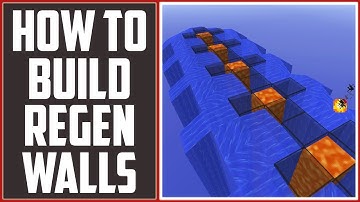 Minecraft Tutorial: How To Build Regen Walls -[★ Updated! ★]-