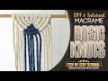 Basic Macrame Knots For Beginners | New Technic