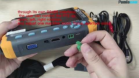 IV8W CCTV tester monitor for 8MP AHD TVI CVI CVBS camera testing RS485 PTZ control VGA HDMI input