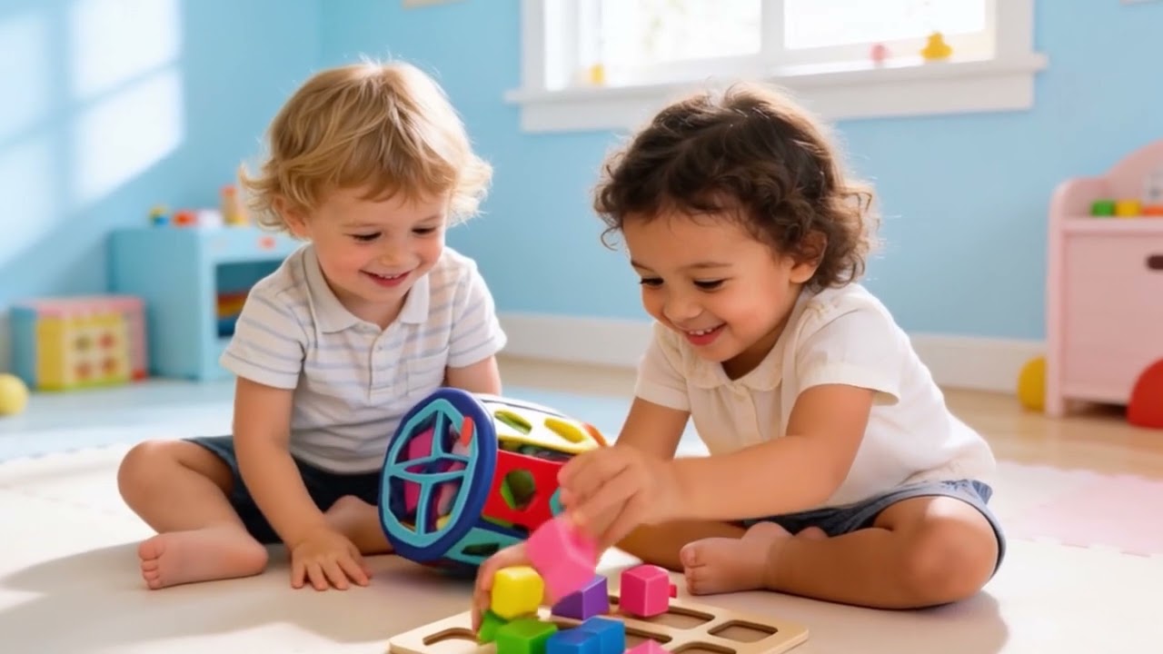 Rolling Shape Sorter Toy 🧩 | Fun & Educational Shape Sorting Activity for Kids