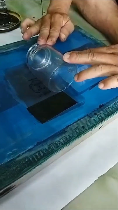 Sablon gelas mug bening, cepat tidak luntur #shortvideo #shortsyoutube #foryou