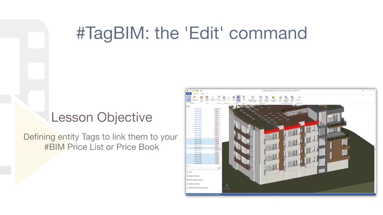 PriMus-IFC Tutorial - #TagBIM: the 'Edit' command - ACCA software - YouTube