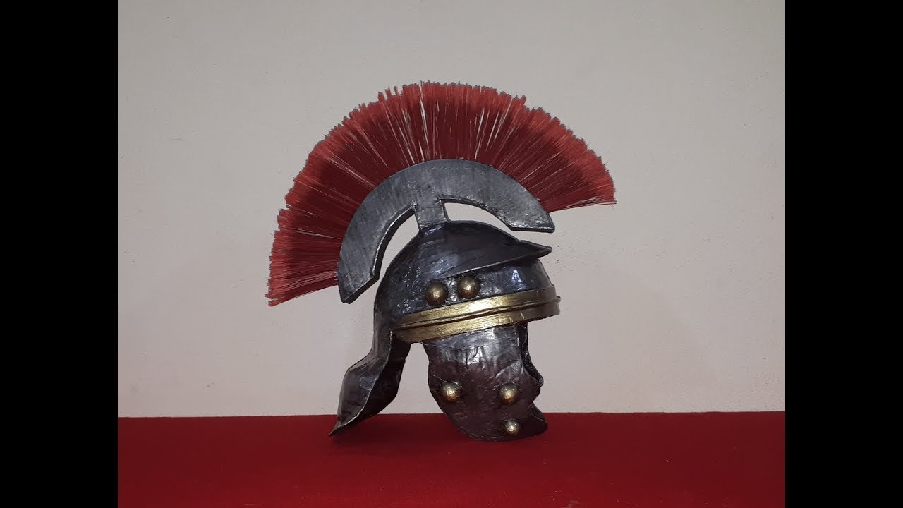 Como Hacer Un Casco De Soldado Romano Roman Helmet Youtube
