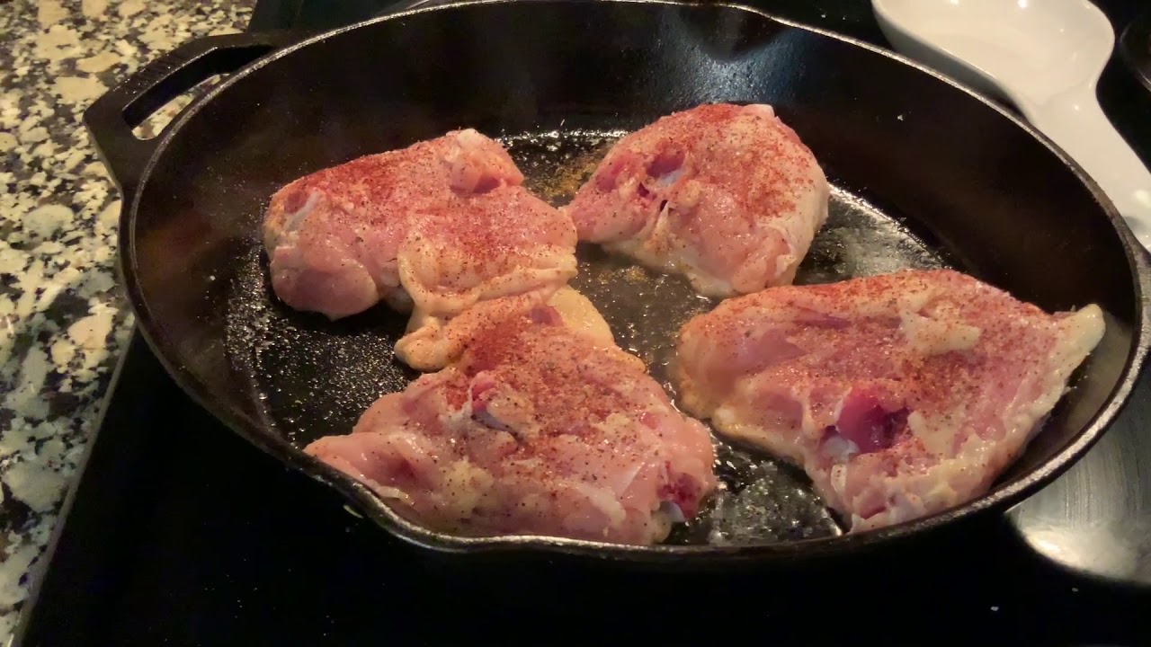 Beginner’s Dinners PanSeared Chicken Thighs YouTube