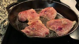 Beginner’s Dinners | PanSeared Chicken Thighs