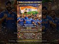 🇮🇳 सेमीफाइनल में शानदार जीत के लिए टीम इंडिया को बहुत-बहुत बधाई! 🏏#TeamIndia #IndiaWin #Semifinal