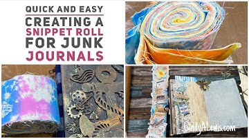 Quick and Easy Creating a Snippet Roll for Junk Journals