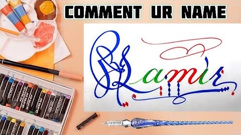 Samir Name Signature Calligraphy Status | How to Draw, Cursive Calligraphy with Cut Marker