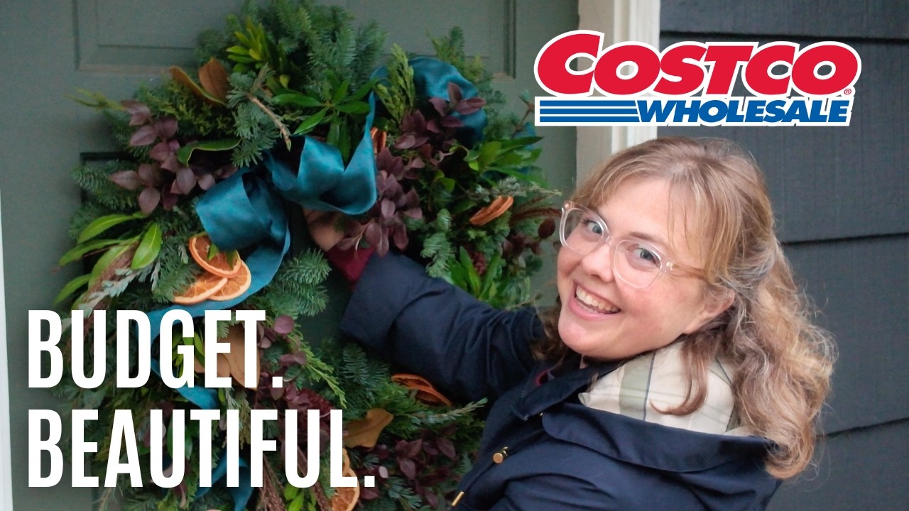 How to Make a Costco Wreath Look Custom For FREE (Garden Edition!) 🌲✨🎁