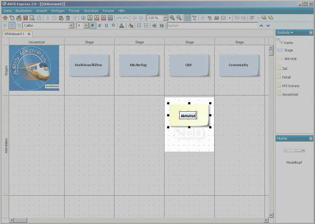 ARIS Express Whiteboard modellieren YouTube