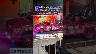 ¡Se llevan tu carro pero en bonito! Captan la 'Kittygrúa' en CDMX