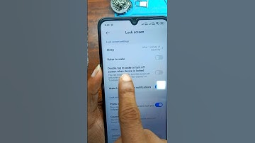 double tap screen on off setting in Redmi 14c 5g || Double tap screen on off