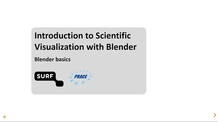 Blender basics - Introduction to Scientific Visualization with Blender
