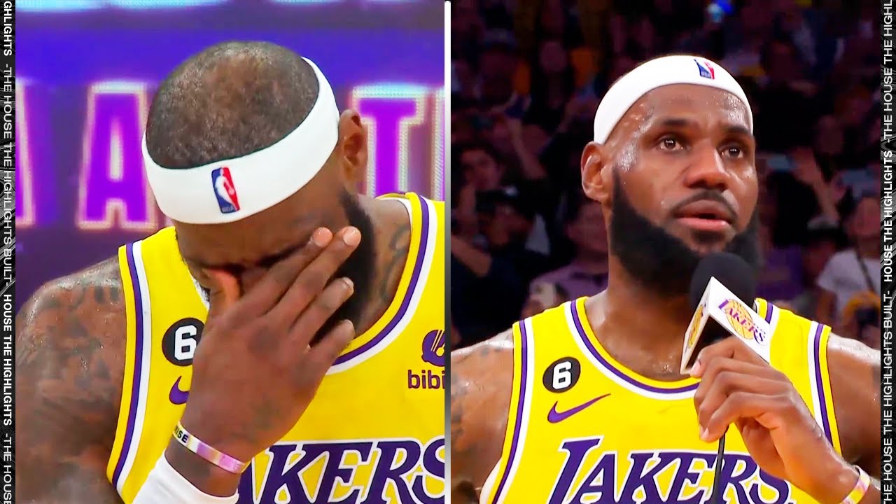 ⁣LeBron James EMOTIONAL Speech after Becoming NBA's All-Time Scoring Leader 👑🔥