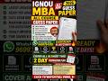 MMPH 01 Guess Paper MBA IGNOU Solved guess paper with answers important questions previous year ques
