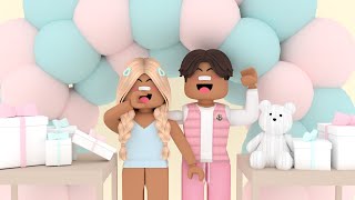 Our GENDER REVEAL PARTY!! *BOY \& GIRL?!* | WITH VOICE | Roblox Bloxburg Roleplay