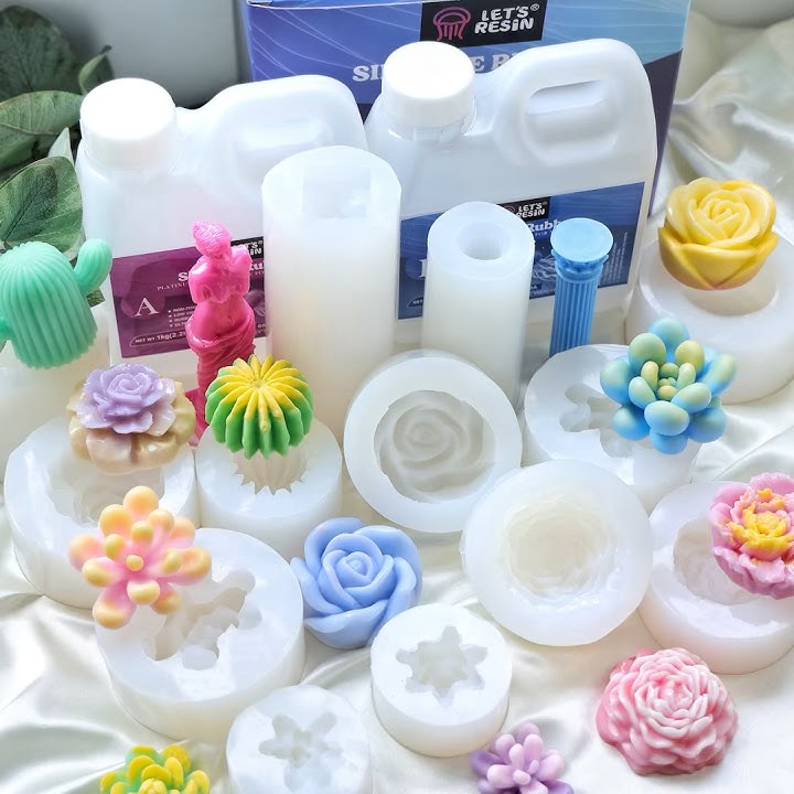 Make your own silicone molds using LET'S RESIN 0A silicone rubber #silicone #moldmaking #resinart
