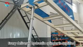 Every dump truck hydraulic cylinder is 100% tested.