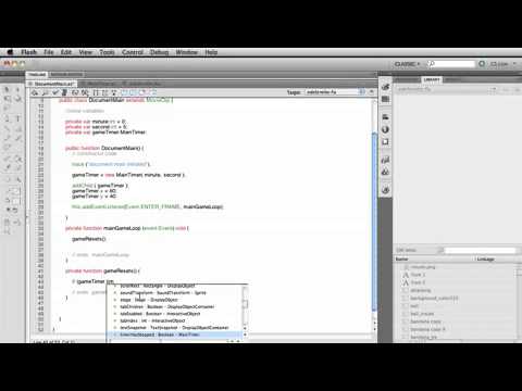 Intro to Actionscript 3 Object Oriented Programming   Making a Countdown Clock Timer Mobile clip32