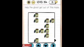 Help the ghost get out of this maze | Brain Test | Level 354