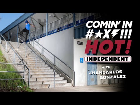 First Try Nosegrind Down 21 Stairs?! Jhancarlos Gonzalez | COMIN' IN HOT!